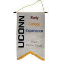 14" x 20" Podium Banner, Burgee Cut/ with Fringe